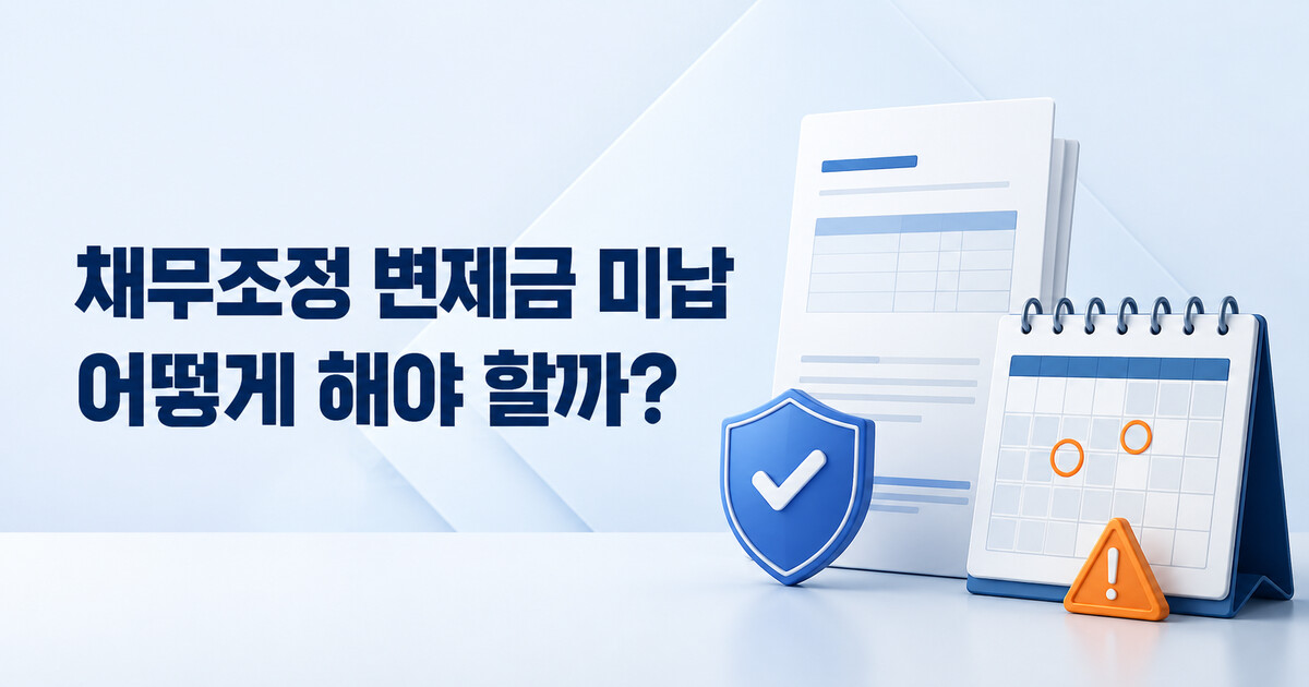 채무조정 변제금 미납과 실효 조건