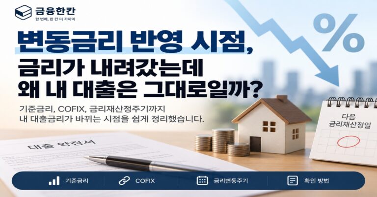 변동금리 반영 시점